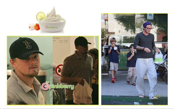 Pink Berry好萊塢名人客戶即品牌